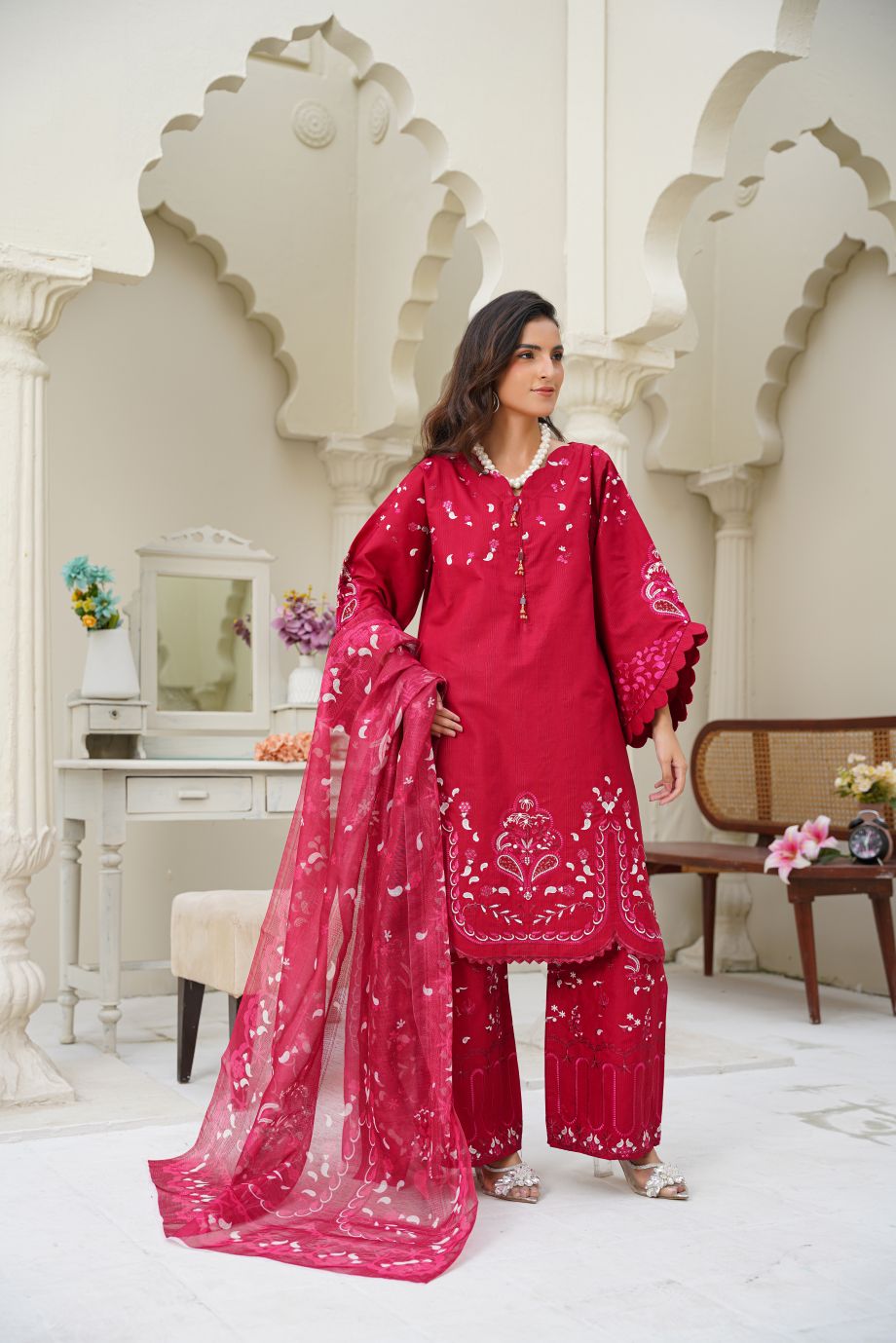 Best Selling - 3 PC Embroidered Suit