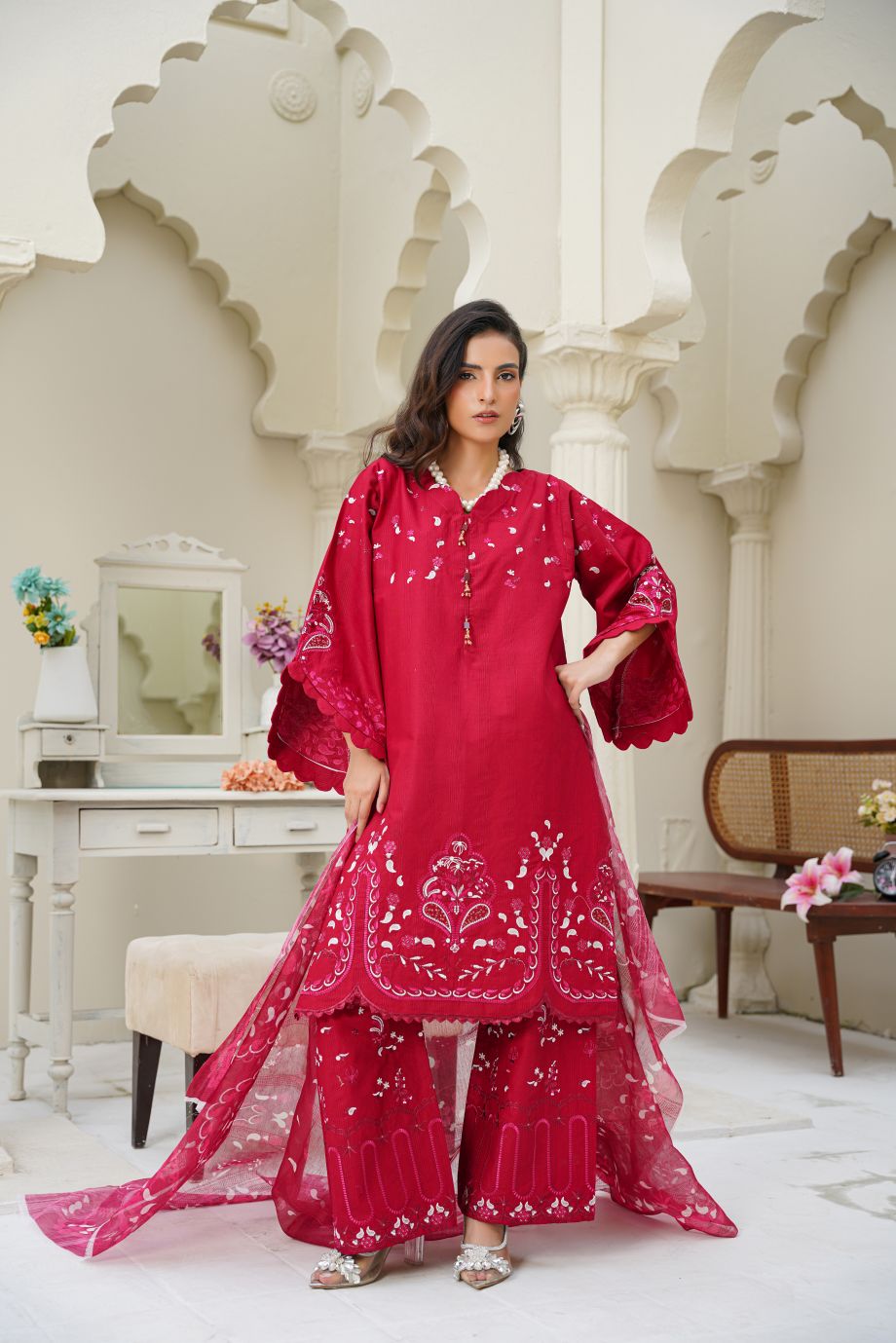 Best Selling - 3 PC Embroidered Suit