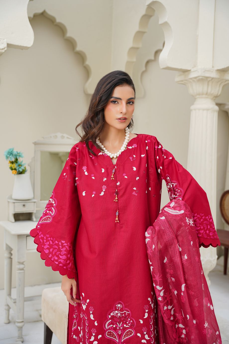 Best Selling - 3 PC Embroidered Suit
