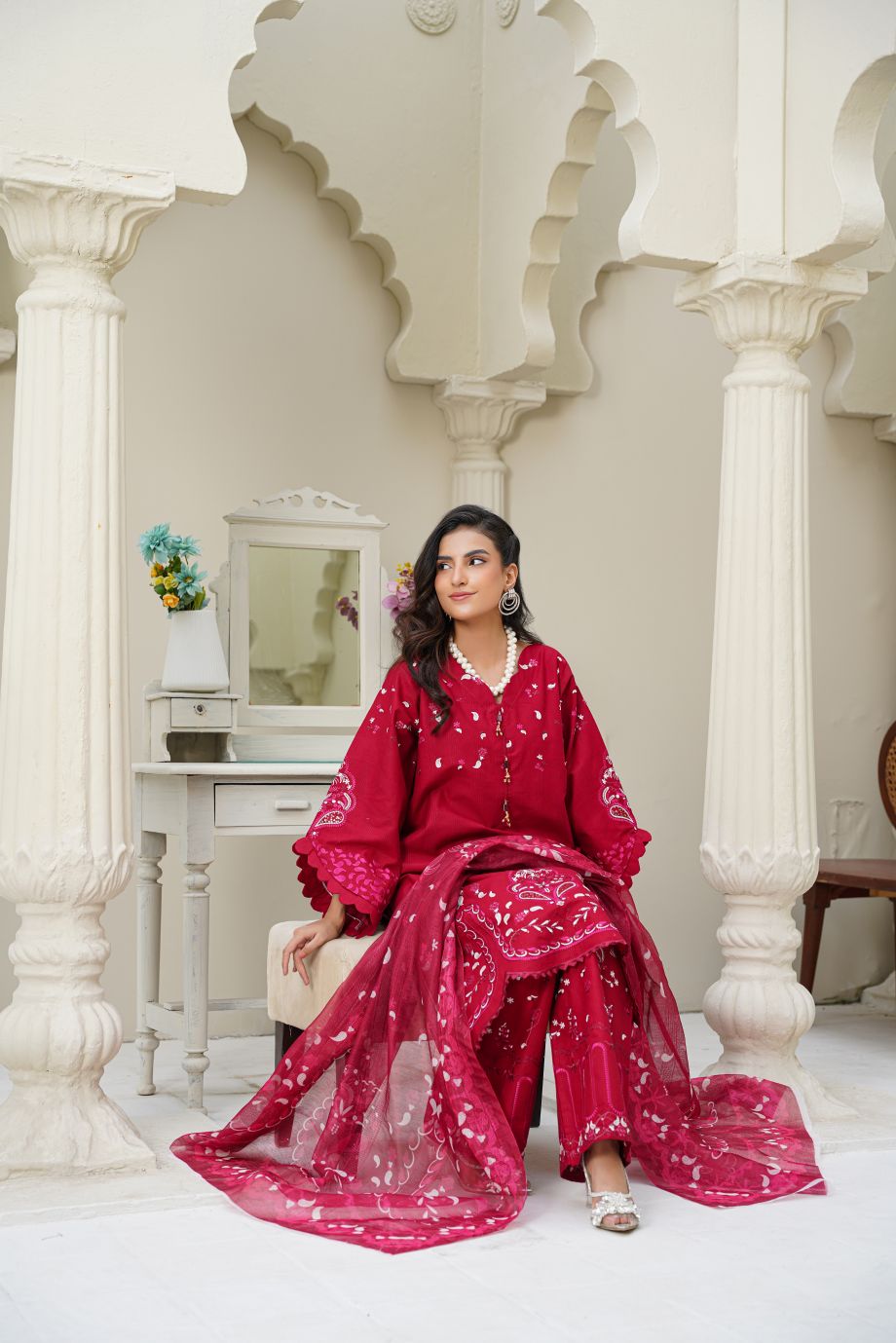 Best Selling - 3 PC Embroidered Suit