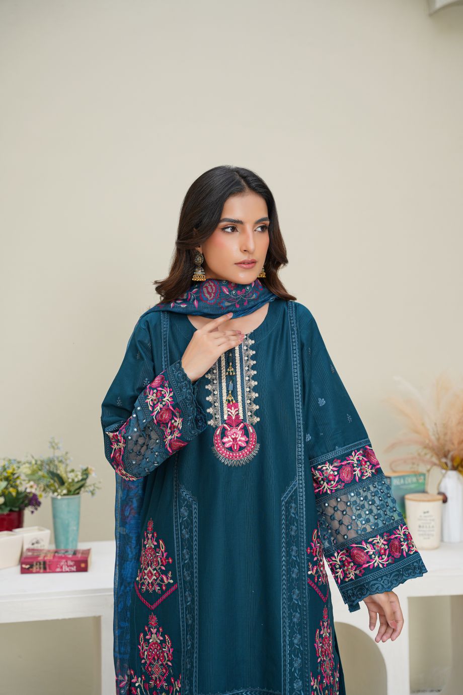 Best Selling - 3 PC Embroidered Suit