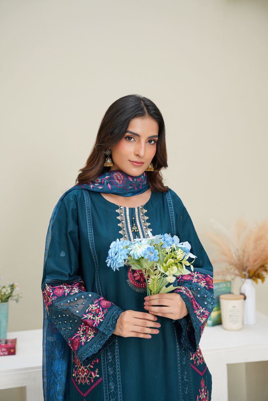 Best Selling - 3 PC Embroidered Suit