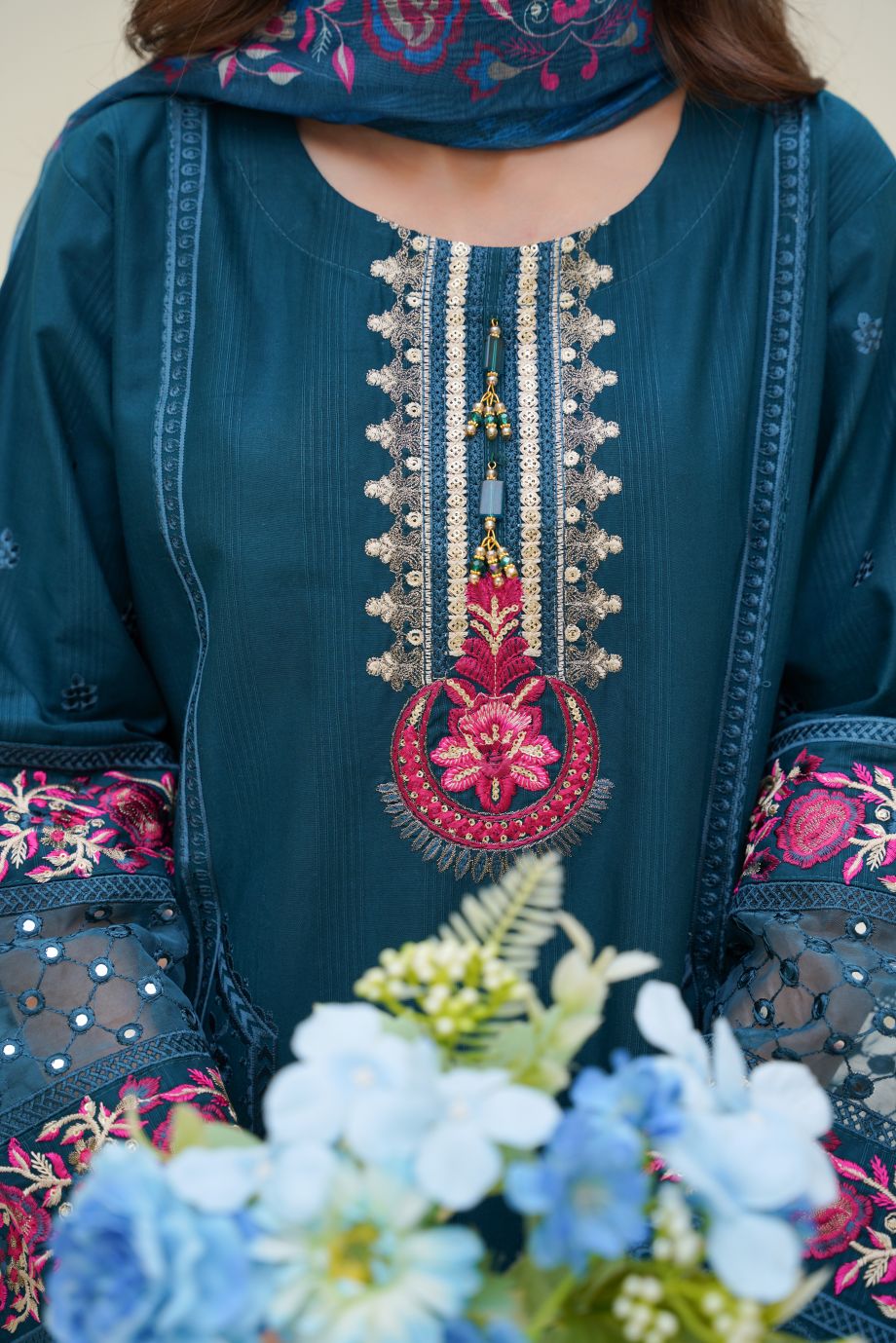 Best Selling - 3 PC Embroidered Suit
