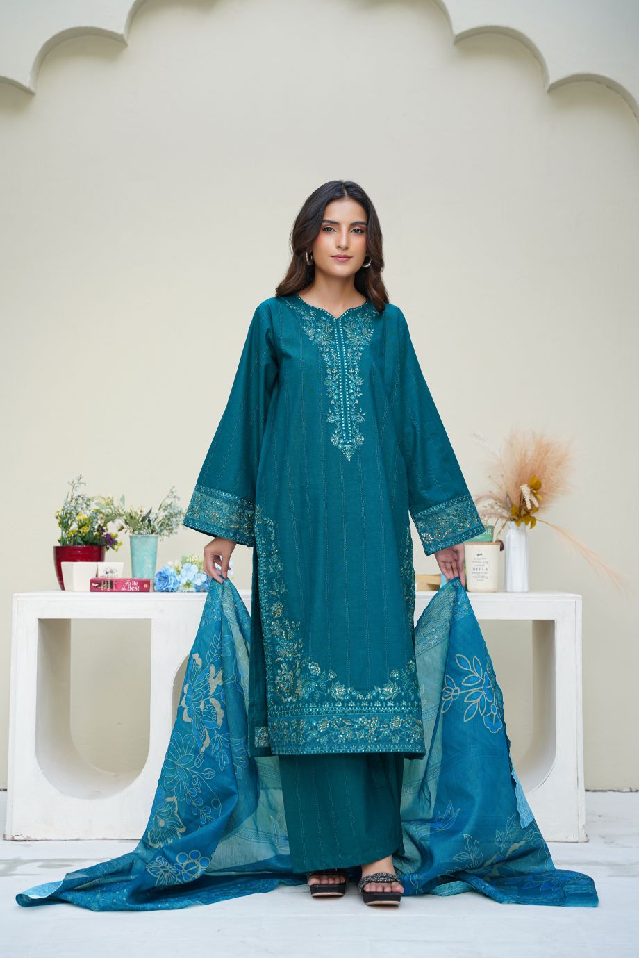 Best Selling - 3 PC Embroidered Suit