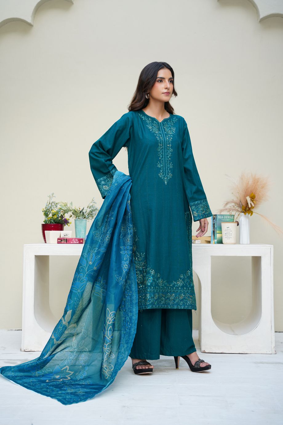 Best Selling - 3 PC Embroidered Suit