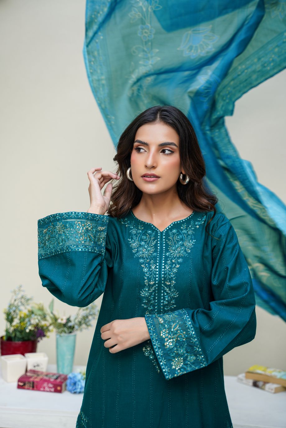 Best Selling - 3 PC Embroidered Suit