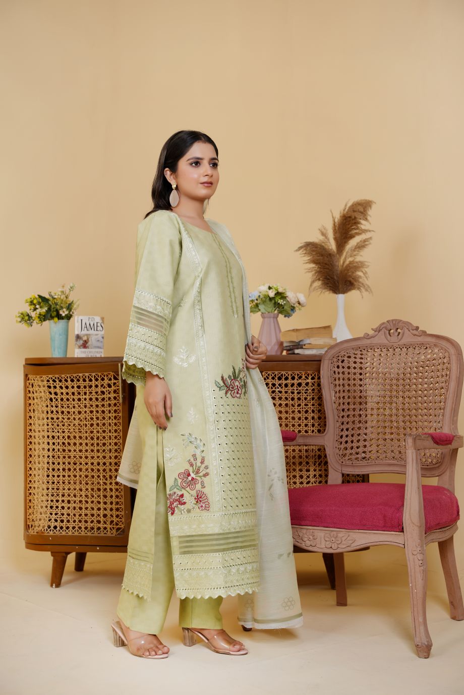 Best Selling - 3 PC Embroidered Suit