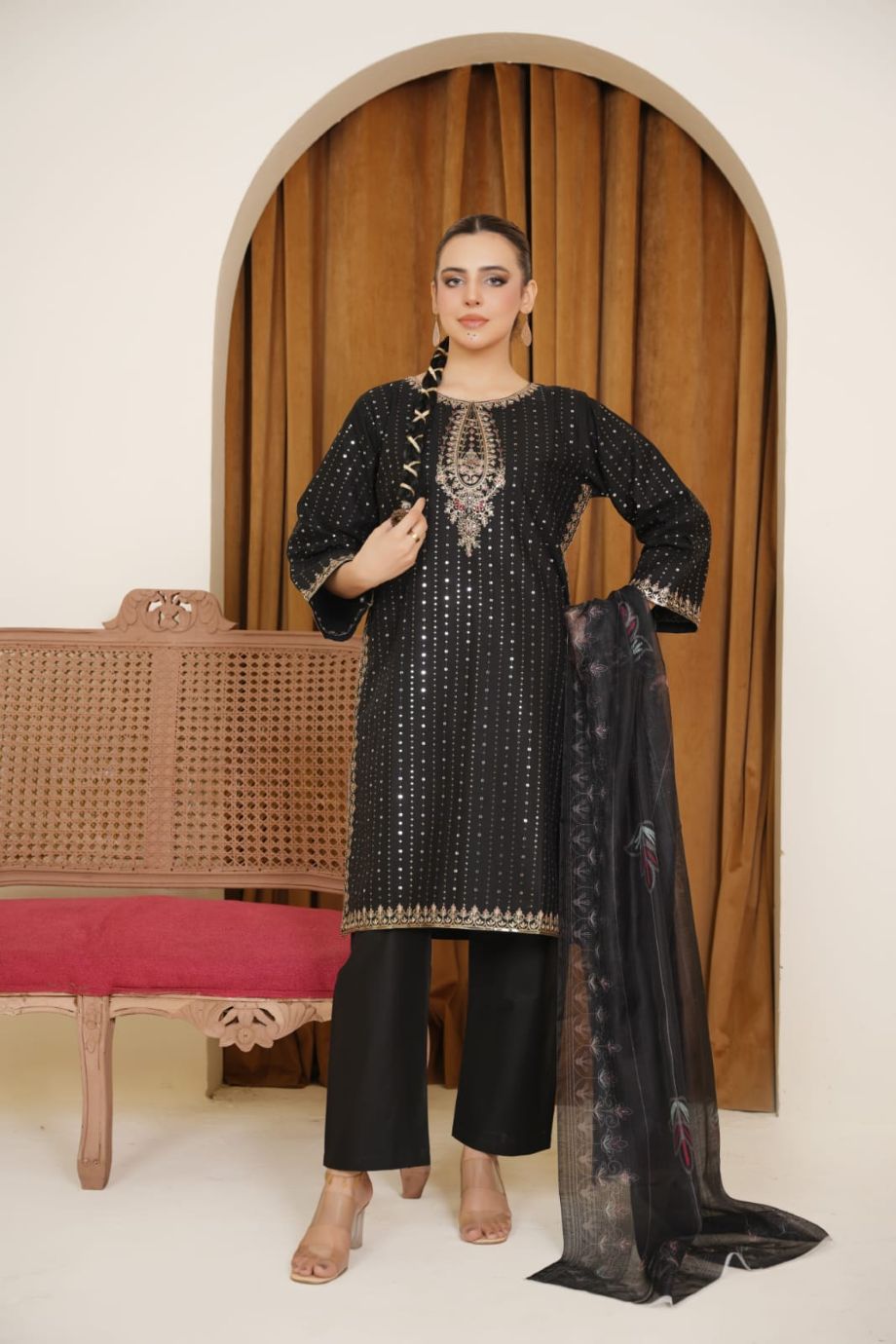 Best Selling - 3 PC Embroidered Suit