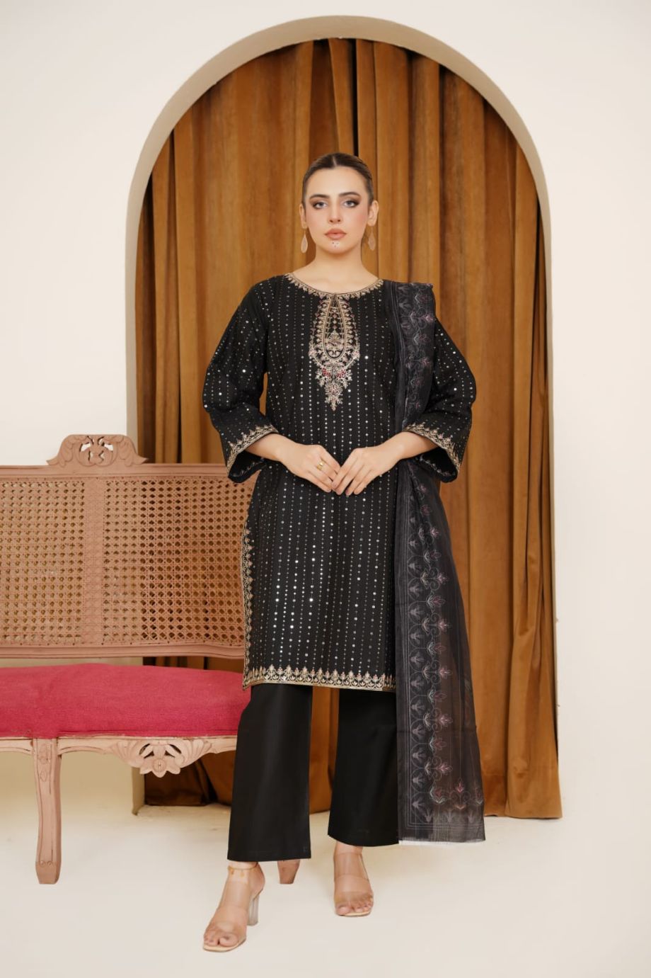 Best Selling - 3 PC Embroidered Suit