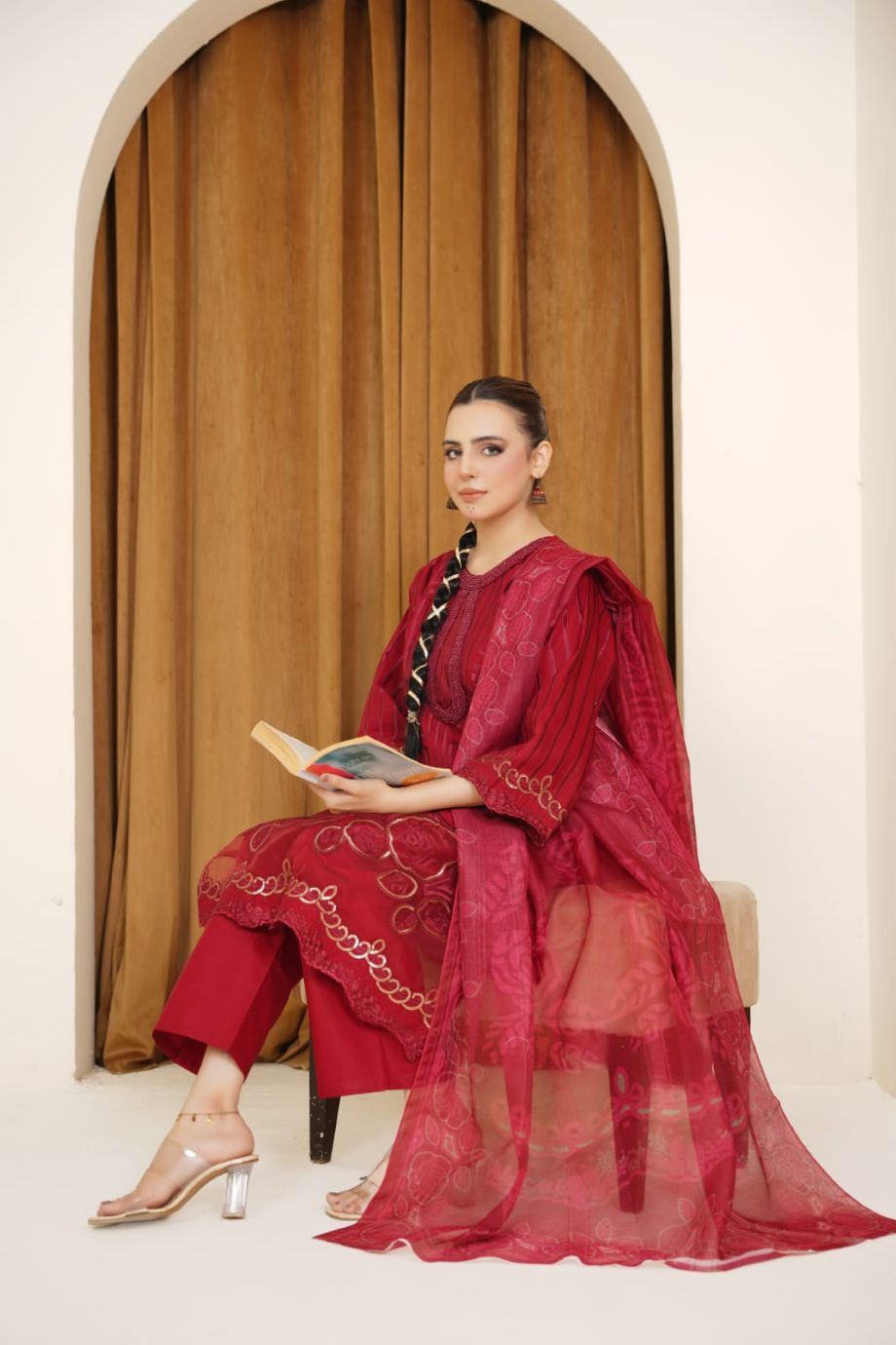Best Selling - 3 PC Embroidered Suit