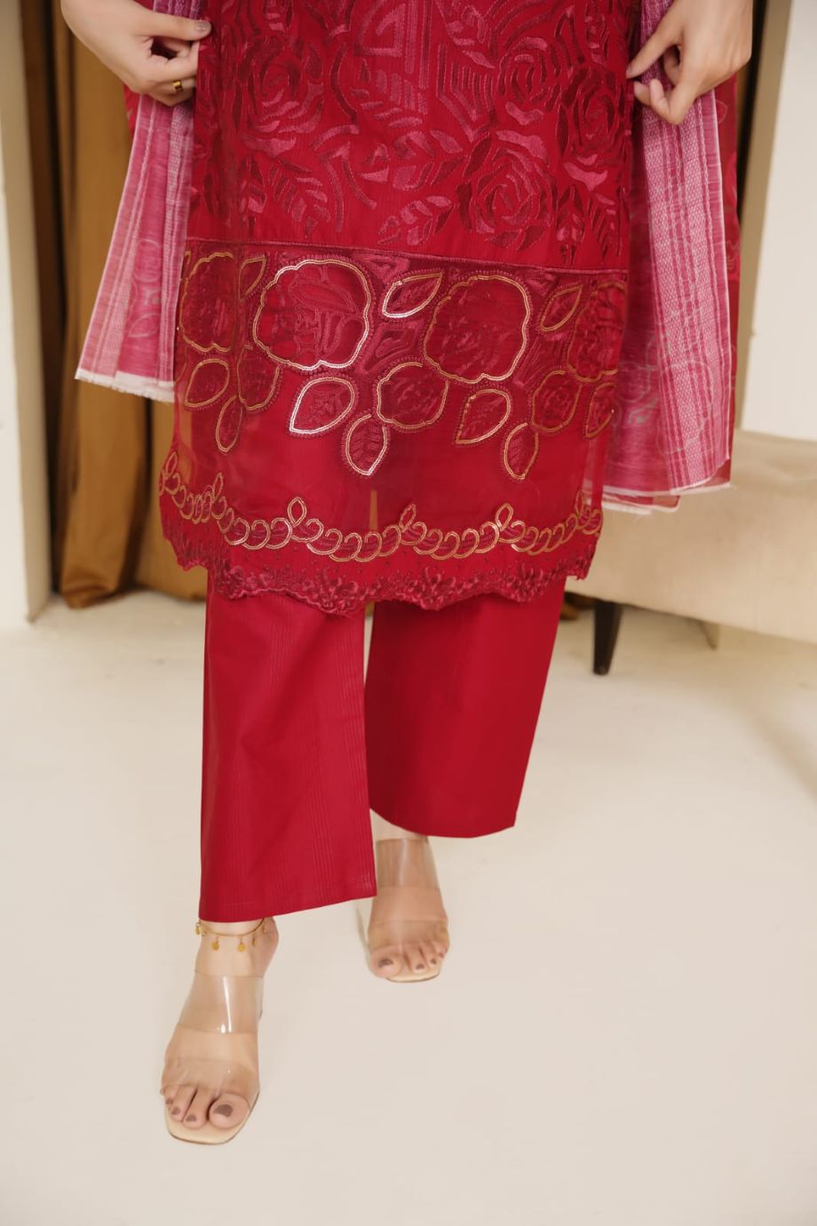 Best Selling - 3 PC Embroidered Suit