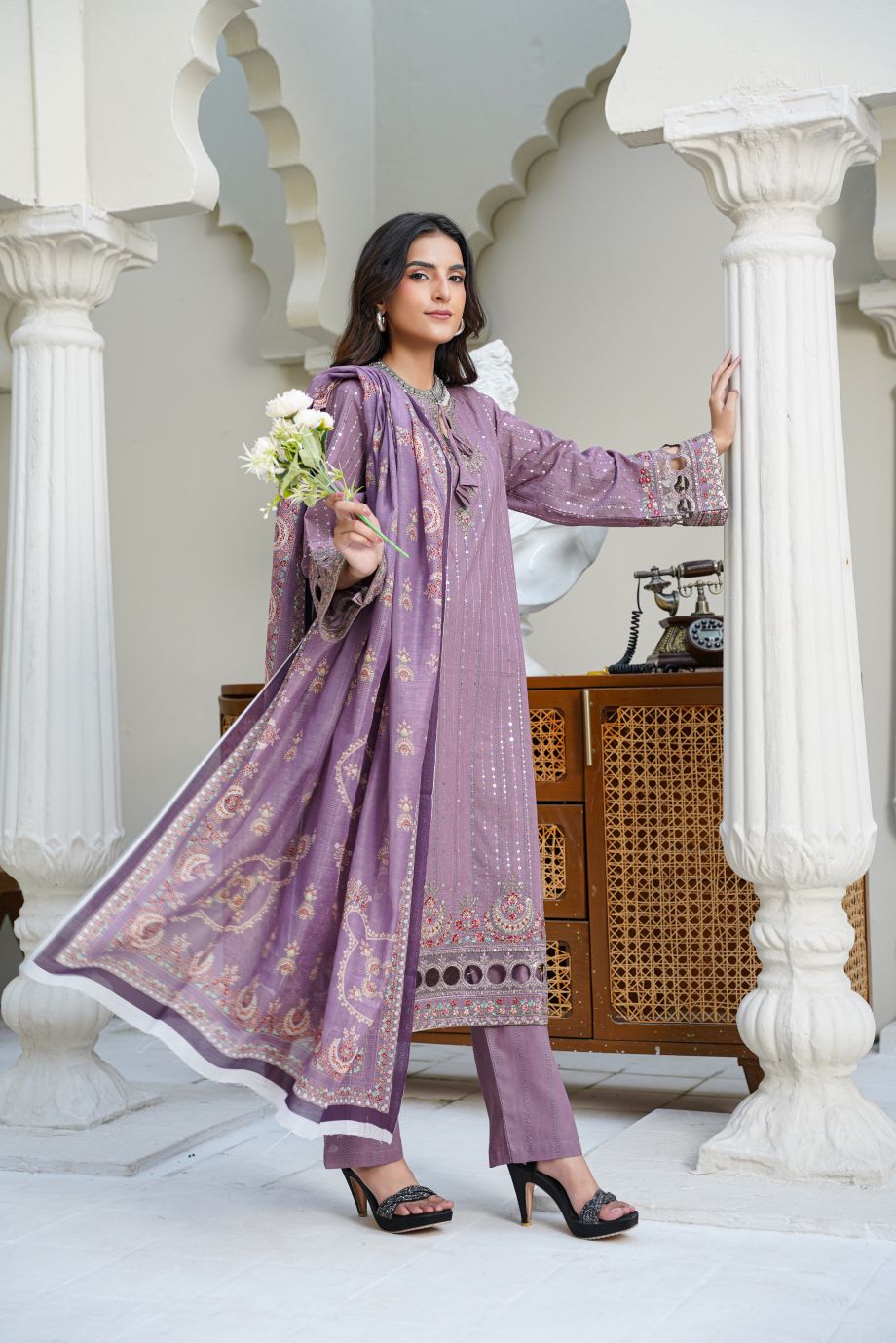Best Selling - 3 PC Embroidered Suit