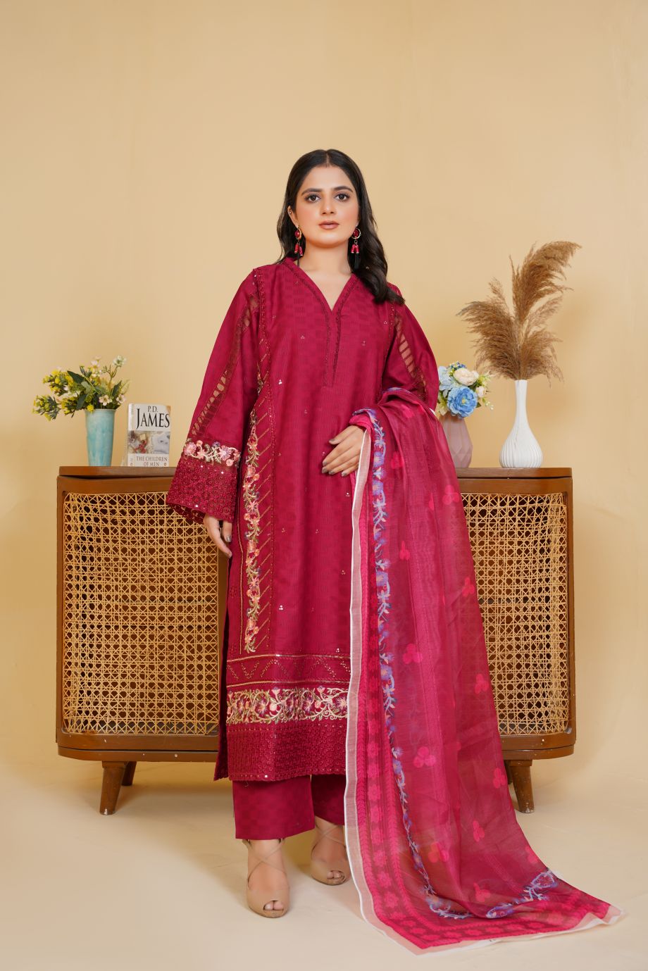Best Selling - 3 PC Embroidered Suit