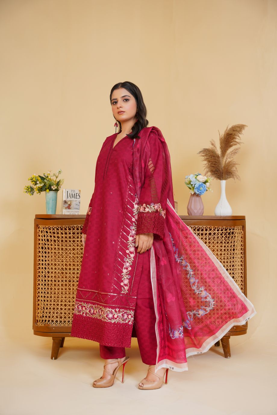 Best Selling - 3 PC Embroidered Suit