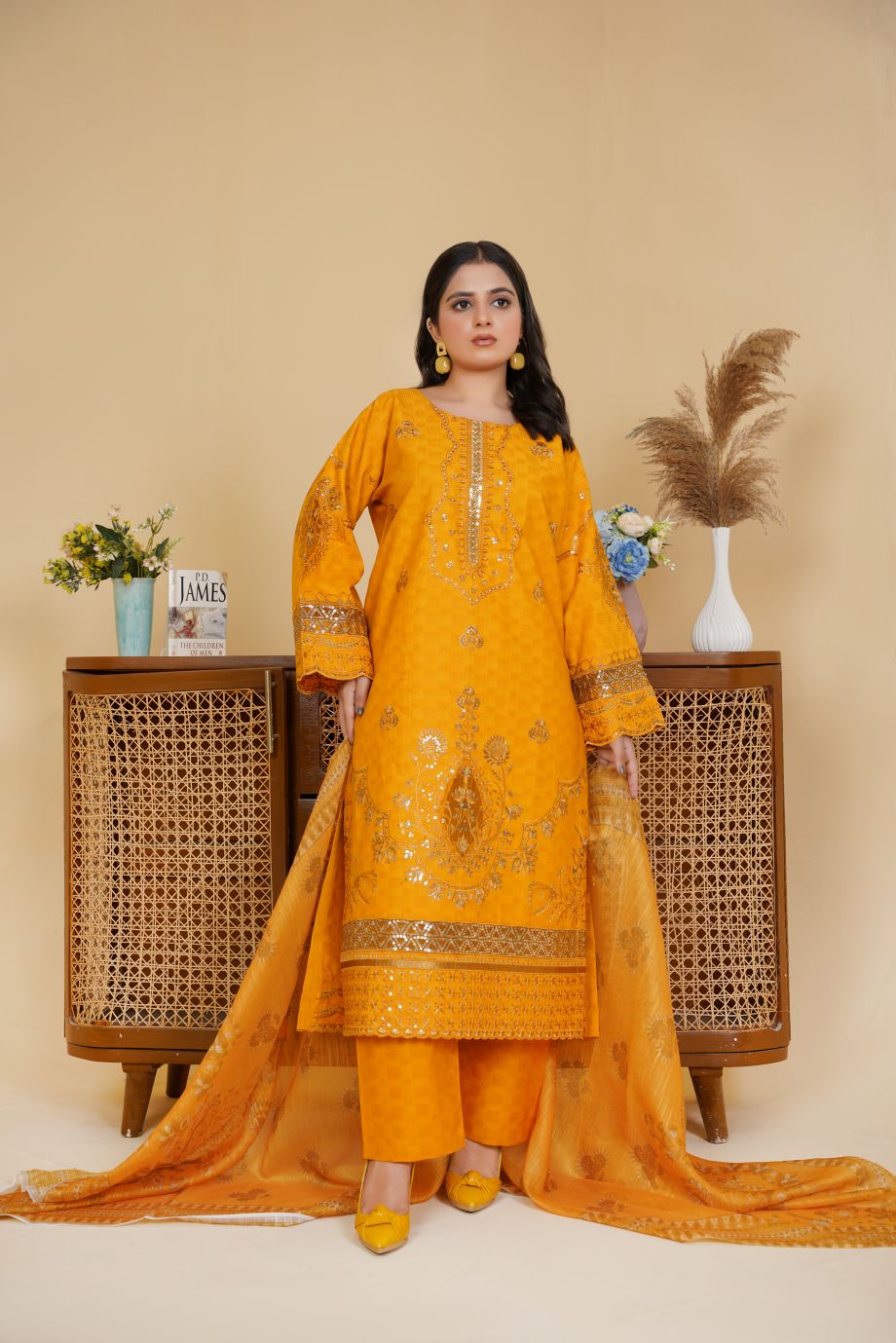 Best Selling - 3 PC Embroidered Suit