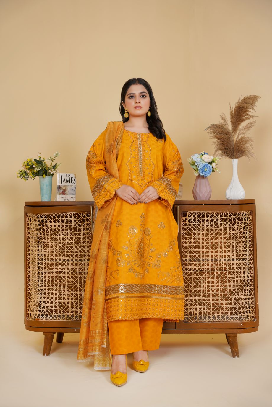 Best Selling - 3 PC Embroidered Suit