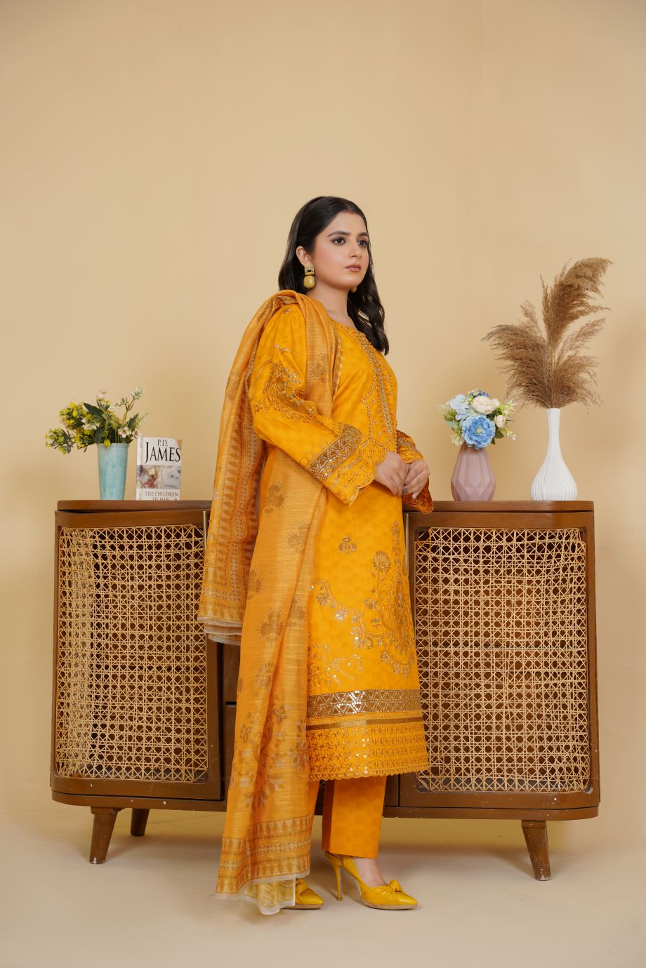 Best Selling - 3 PC Embroidered Suit