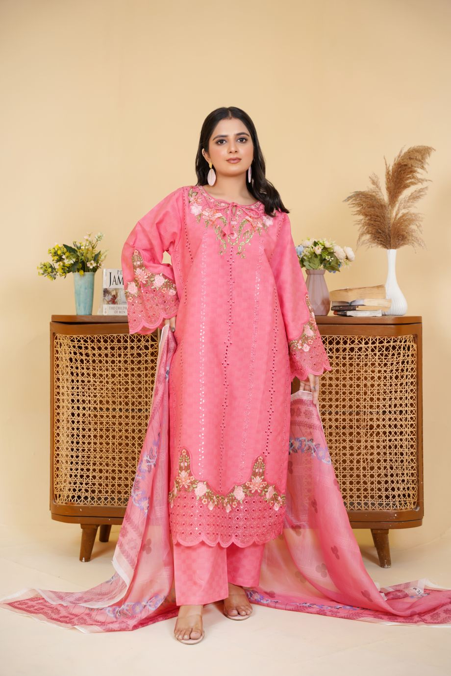 Best Selling - 3 PC Embroidered Suit