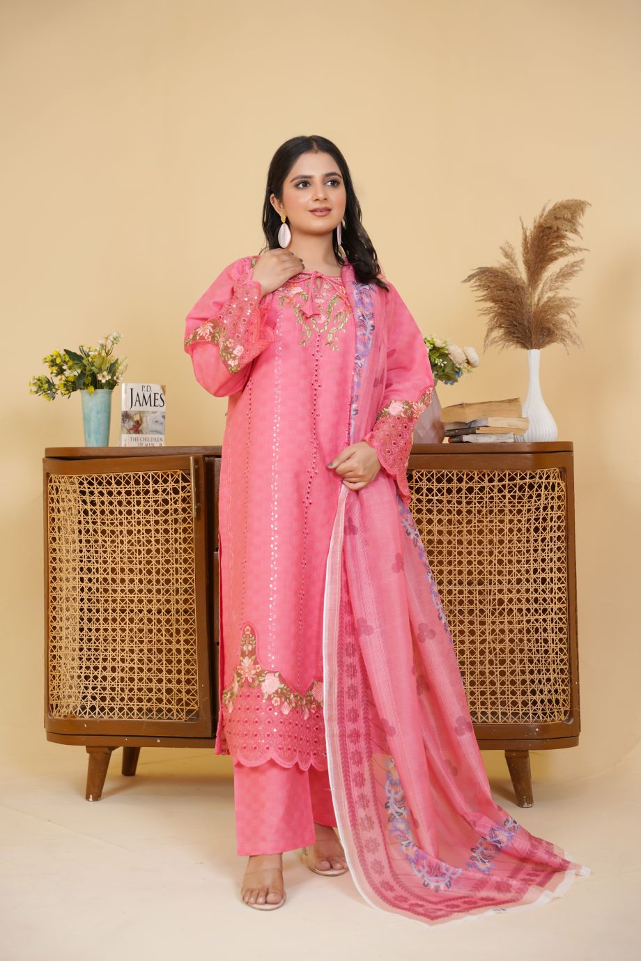 Best Selling - 3 PC Embroidered Suit