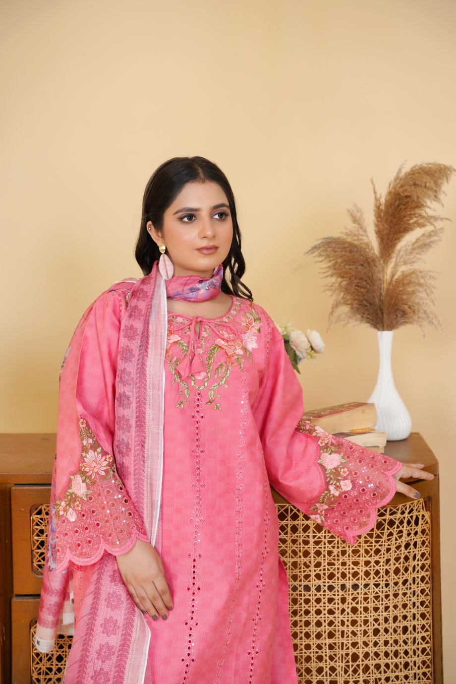 Best Selling - 3 PC Embroidered Suit